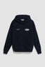 SUDADERA CON CAPUCHA OVAL AZUL MARINO