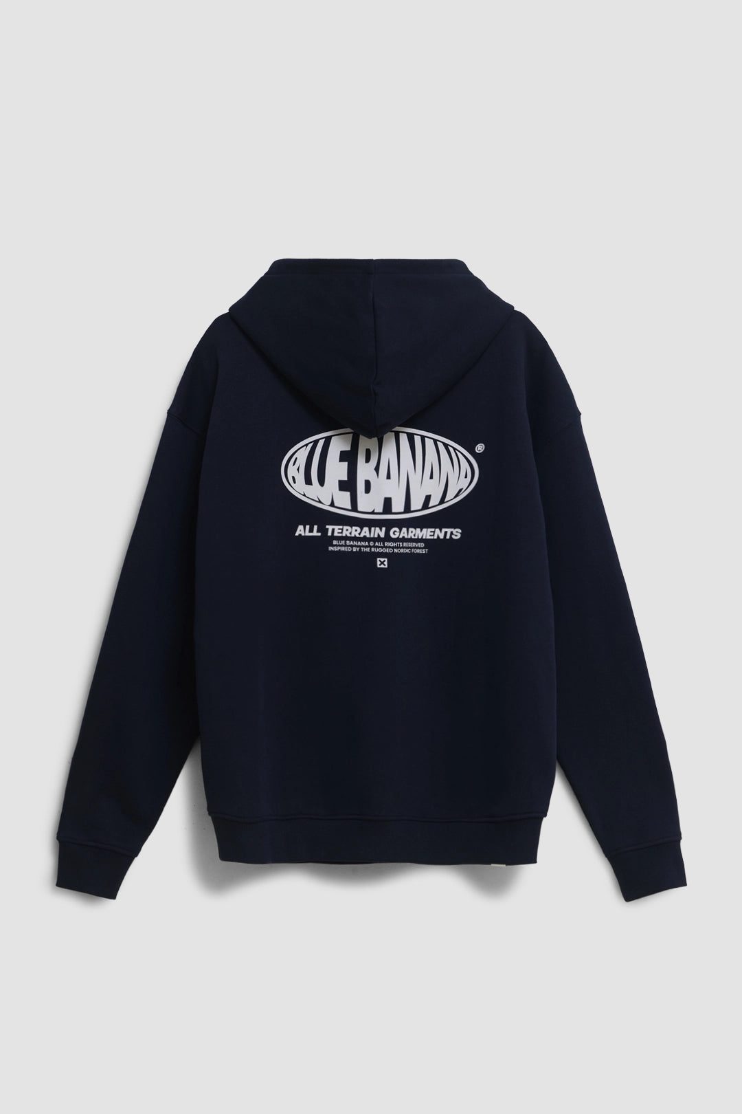 SUDADERA CON CAPUCHA OVAL AZUL MARINO
