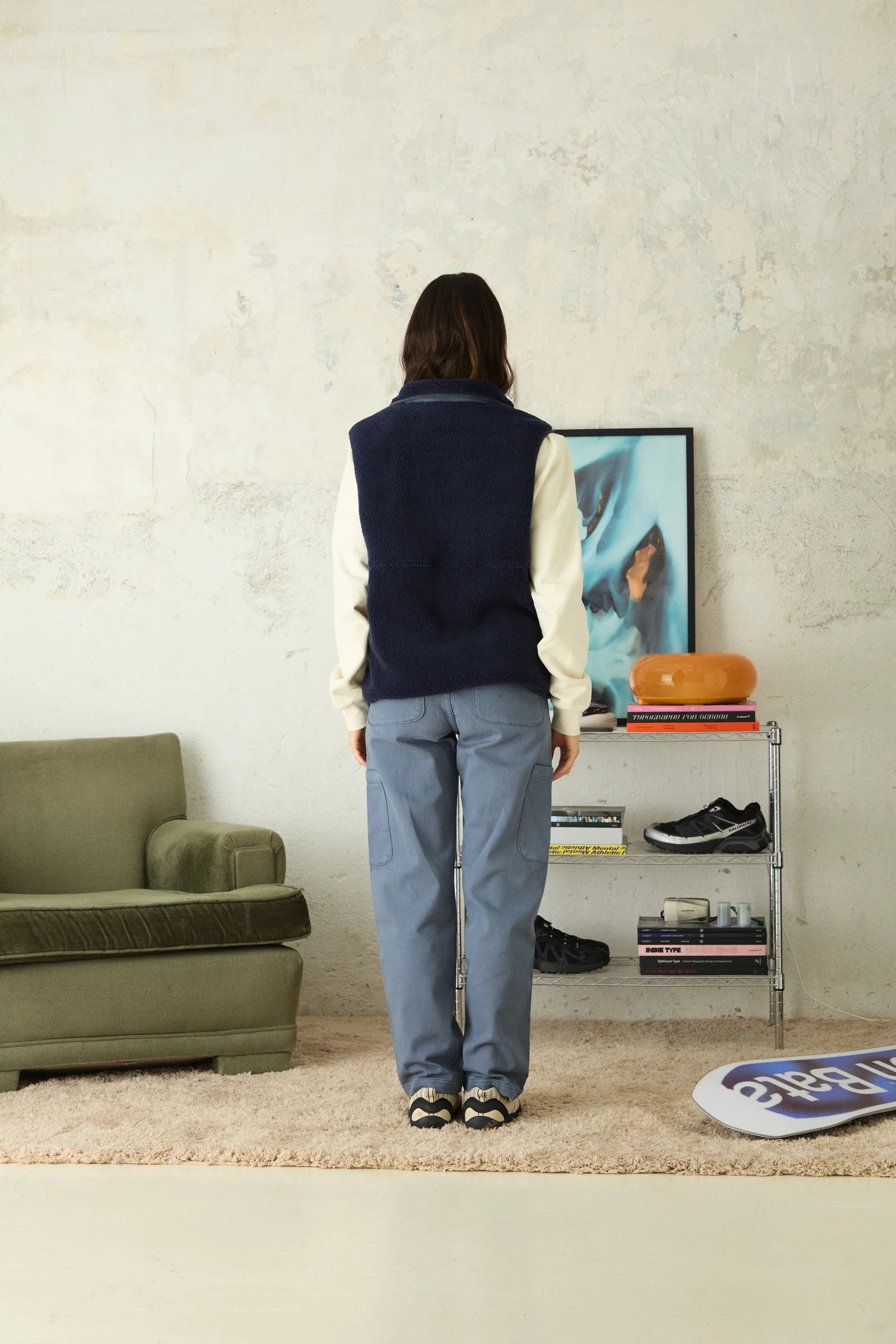 CHALECO FLEECE ROPE AZUL MARINO thumbnail