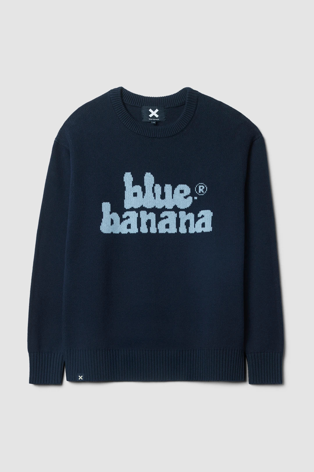 NAVY SHELTER KNITTED SWEATER