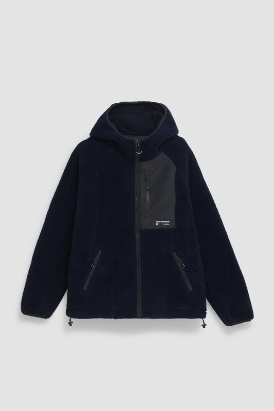 SUDADERA CON CAPUCHA POLAR CAVE AZUL MARINO