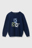 NAVY GRAVITY KIDS KNITTED SWEATER