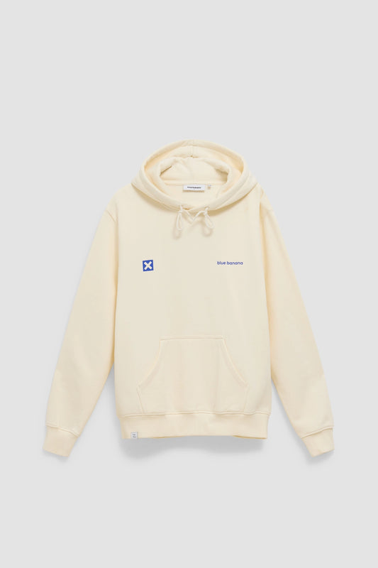 SUDADERA CON CAPUCHA CORE BLANCO ROTO