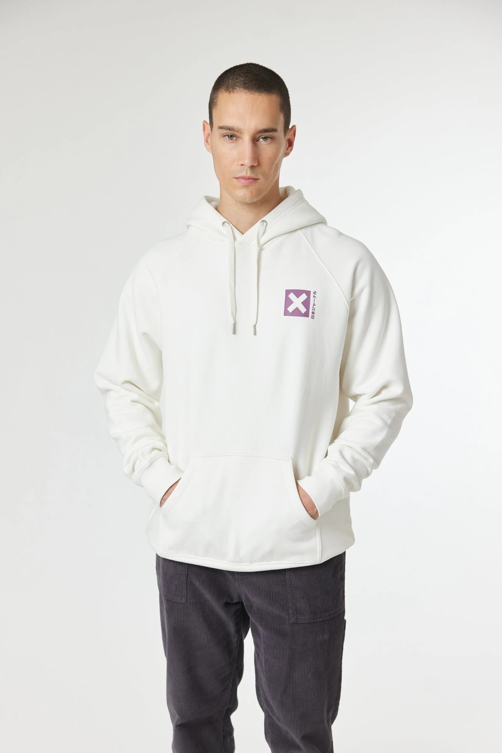 SUDADERA CON CAPUCHA NATURE BLANCO ROTO thumbnail