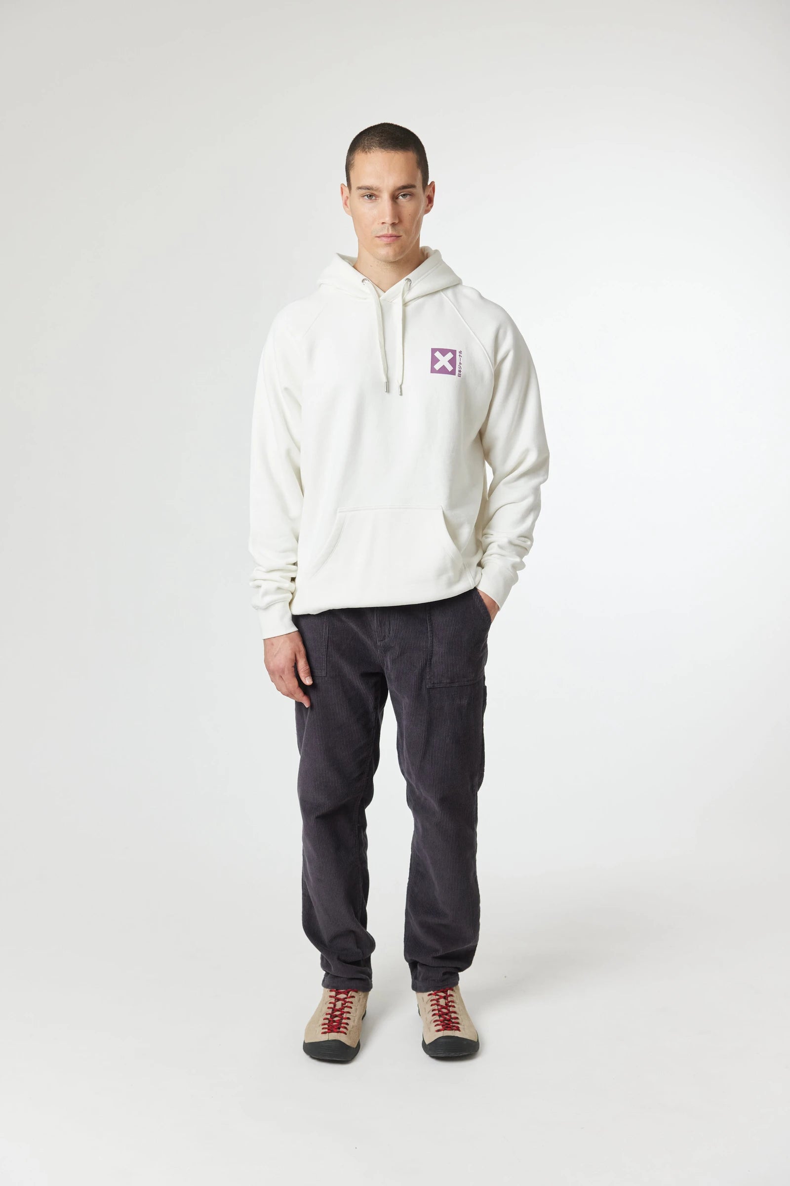 SUDADERA CON CAPUCHA NATURE BLANCO ROTO thumbnail