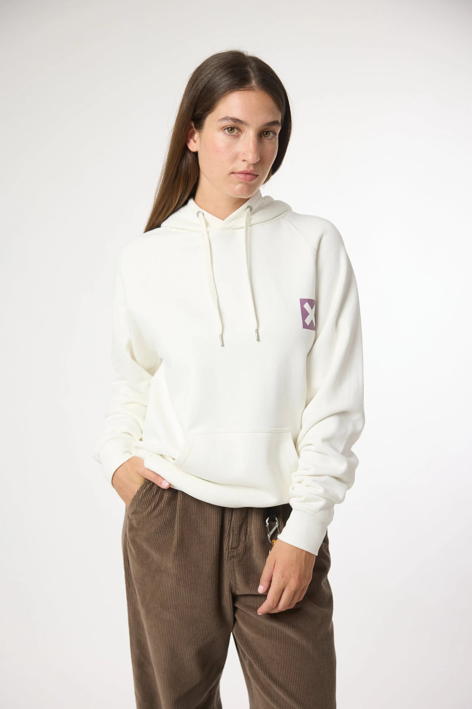 SUDADERA CON CAPUCHA NATURE BLANCO ROTO thumbnail