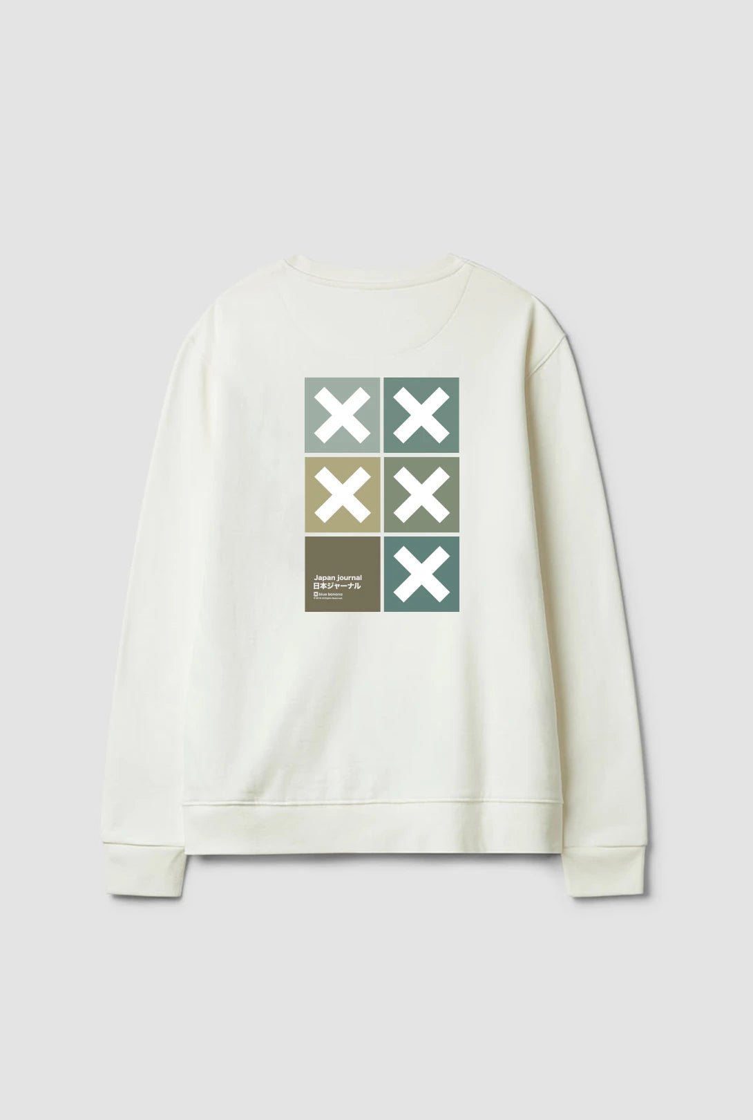 SUDADERA SQUARE BLANCO ROTO