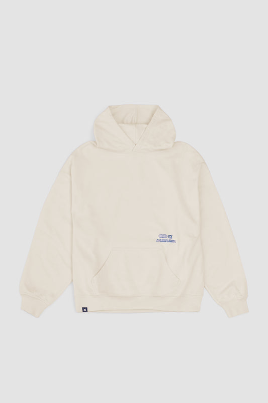 SUDADERA CON CAPUCHA UNIVERSAL BLANCO ROTO