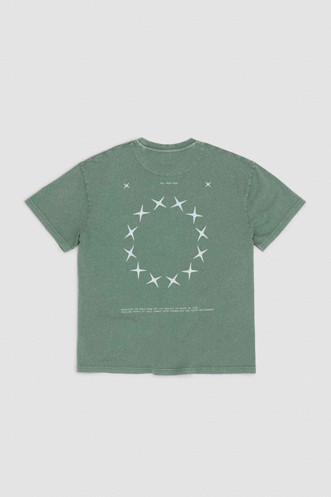 CAMISETA CIRCLE WASH OLIVE GREEN