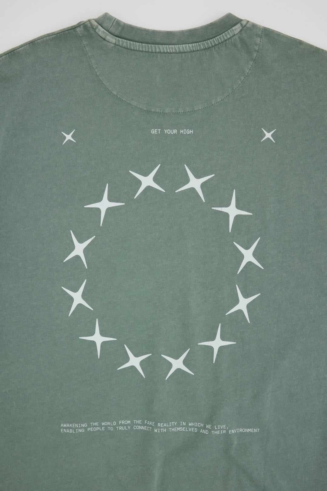 CAMISETA CIRCLE WASH OLIVE GREEN
