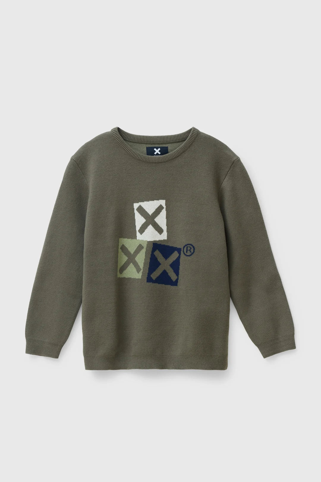 JERSEY KNITTED KIDS GRAVITY OLIVE GREEN