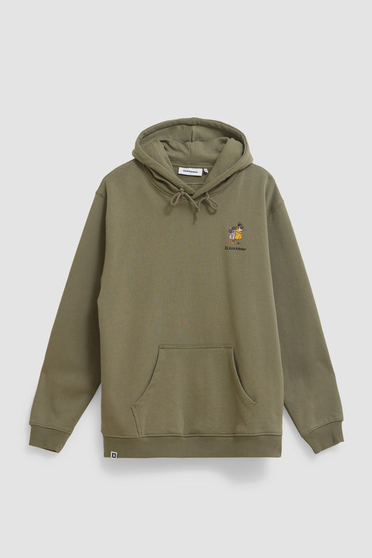 SUDADERA CON CAPUCHA HIKER OLIVE GREEN