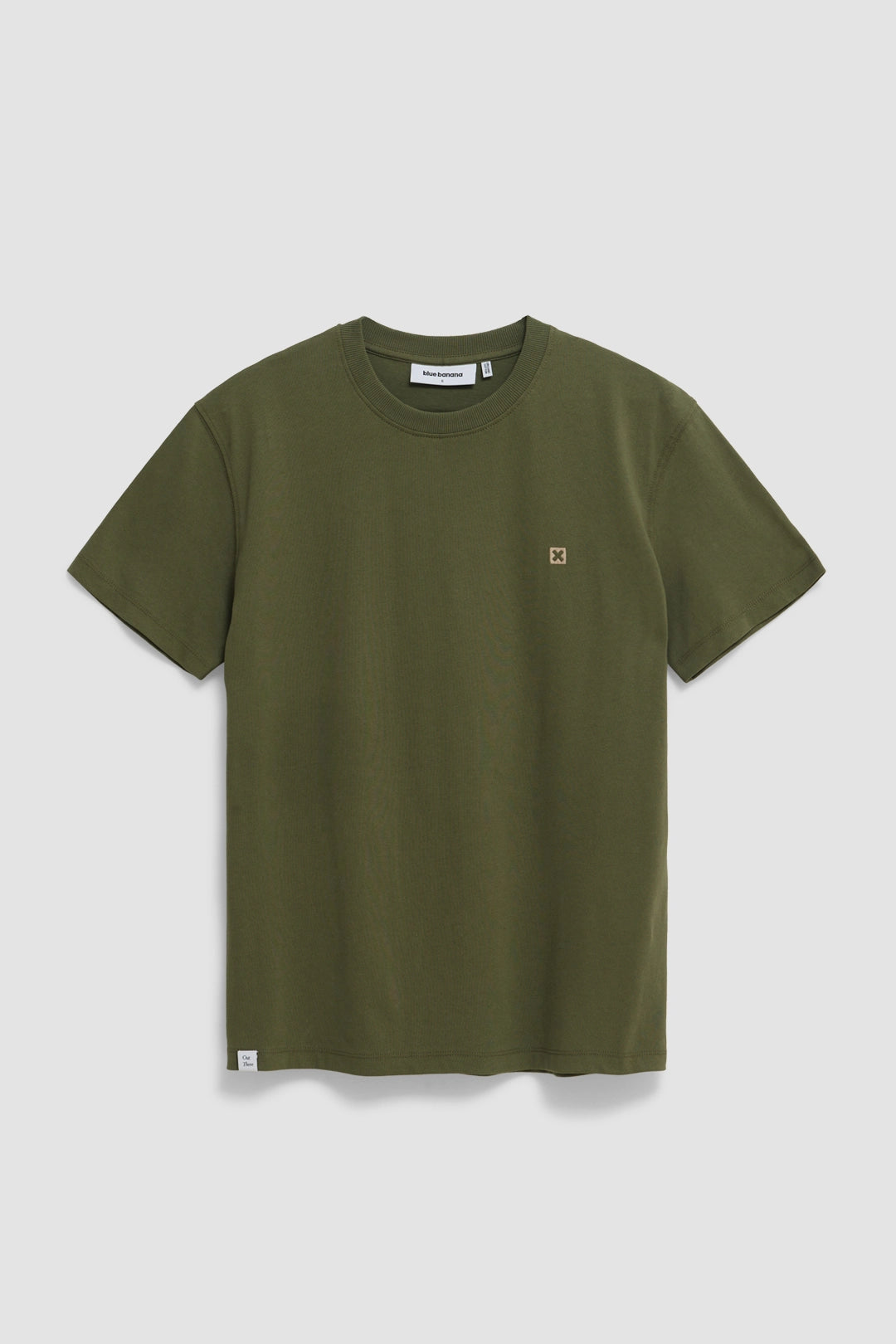OLIVE GREEN LOGO TEE