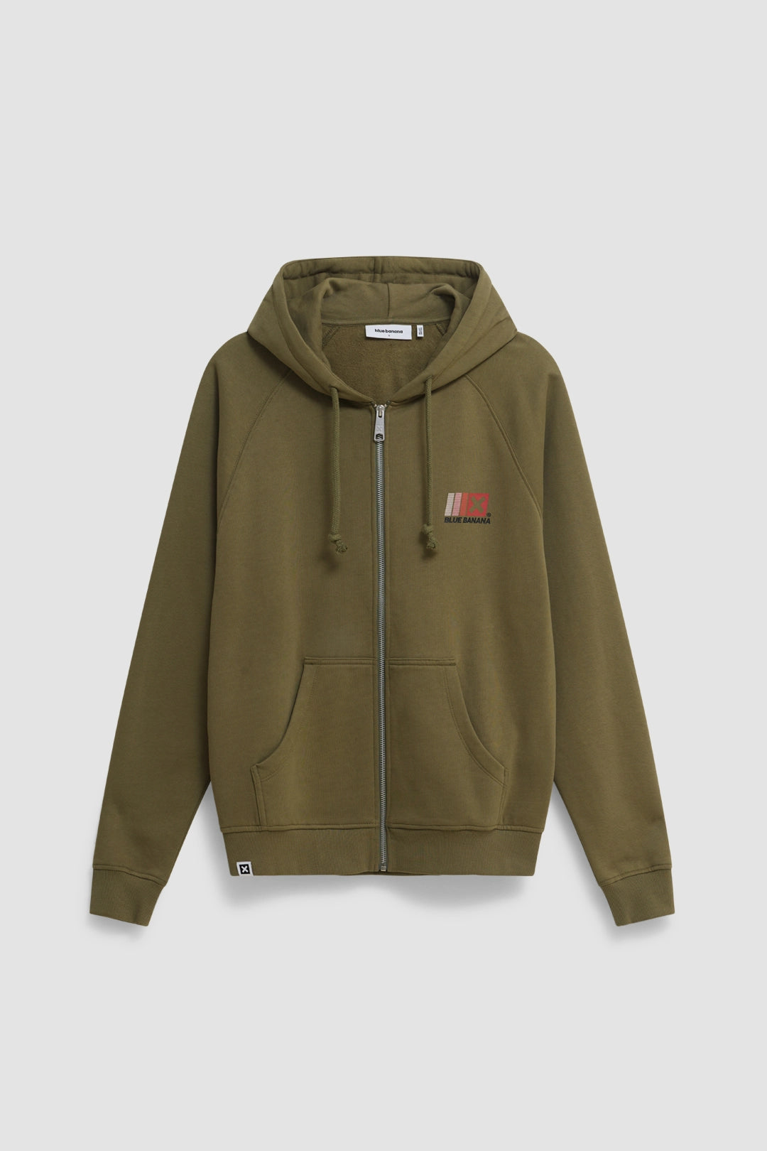 OLIVE GREEN BOOST FULL ZIP HOODIE