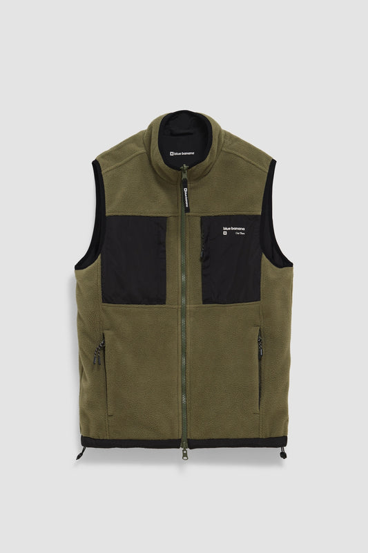 CHALECO POLAR ROPE OLIVE GREEN