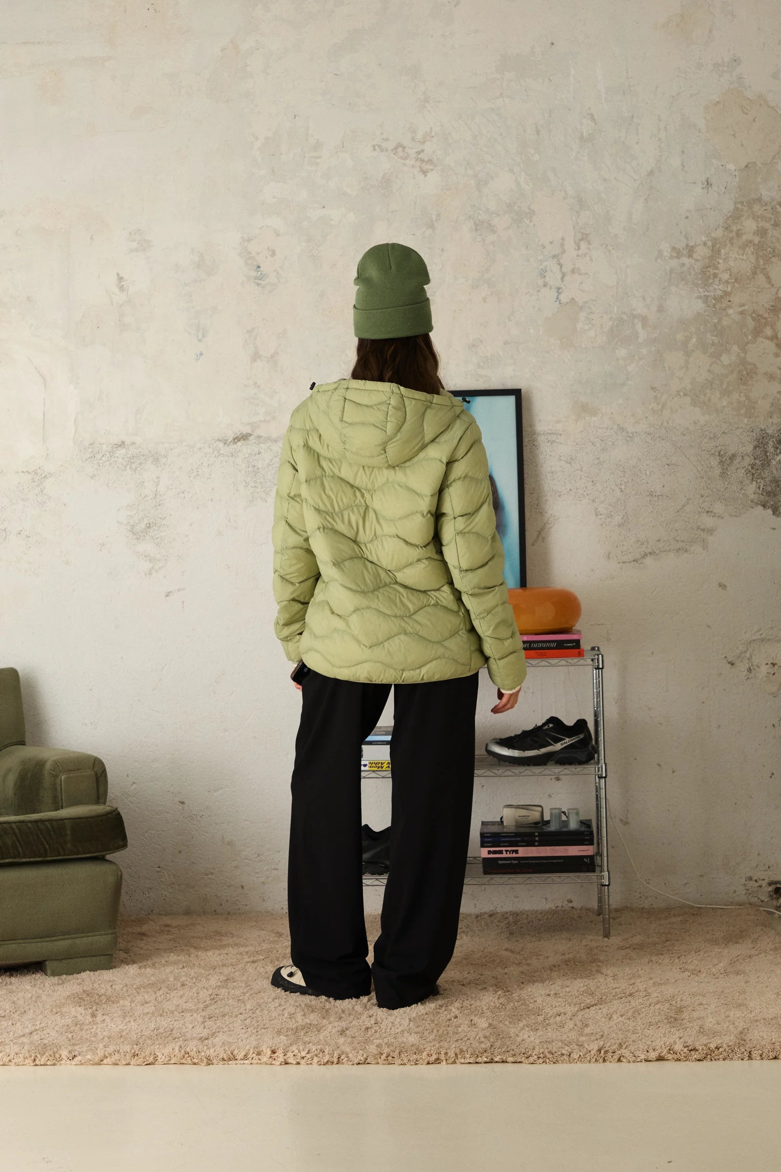 PACK PUFFER BLIZZARD PISTACHO + CAMISETA PATCH ANTRACITA