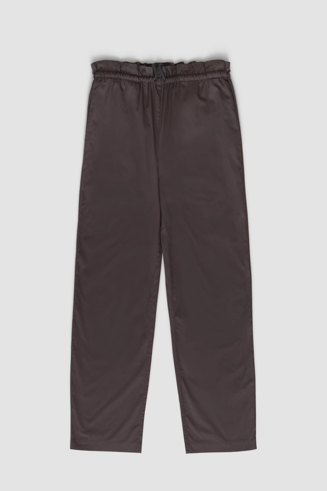 ANTHRACITE POPLIN WOMAN STRAIGHT PANT