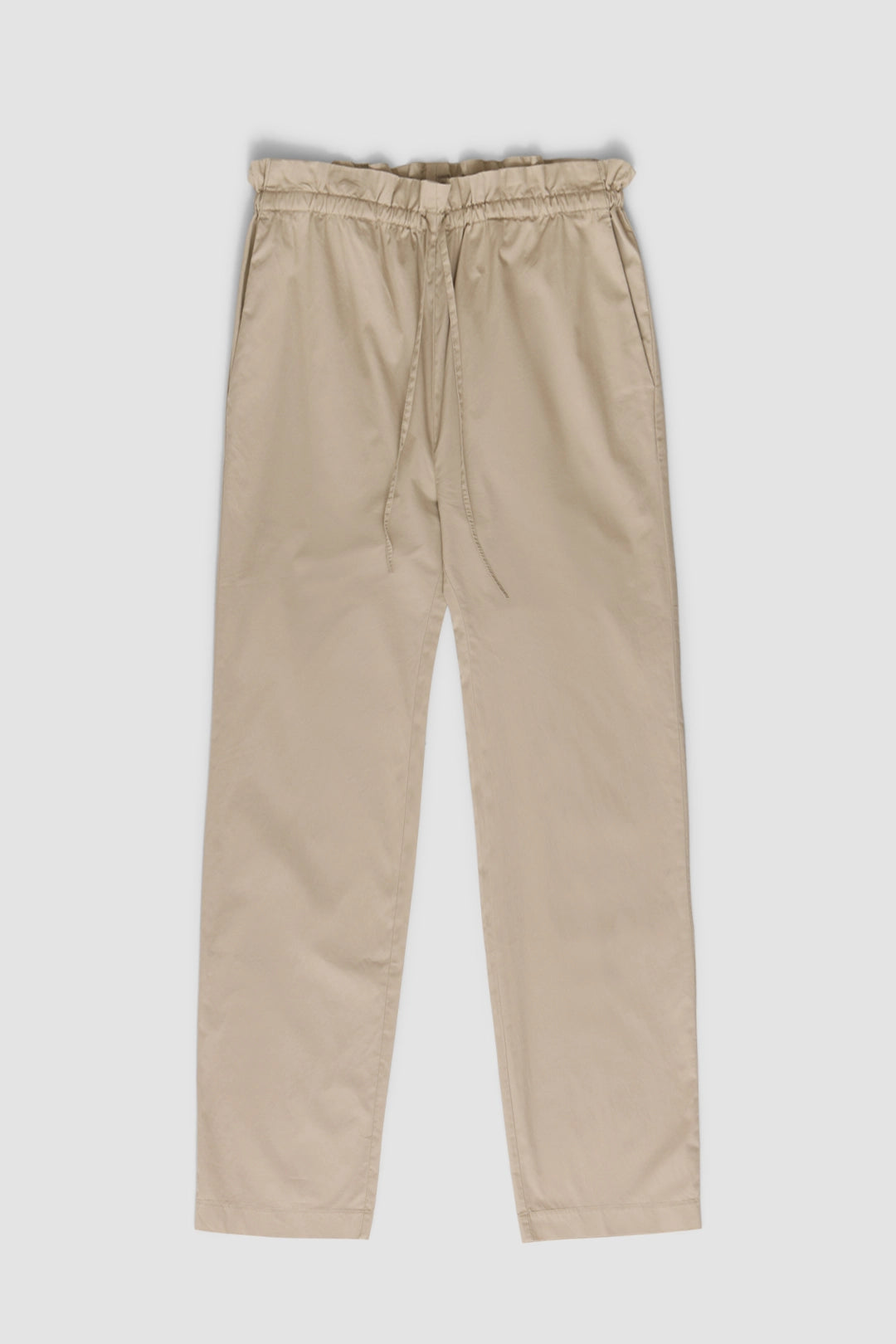 PANTALÓN STRAIGHT MUJER POPLIN CAMEL