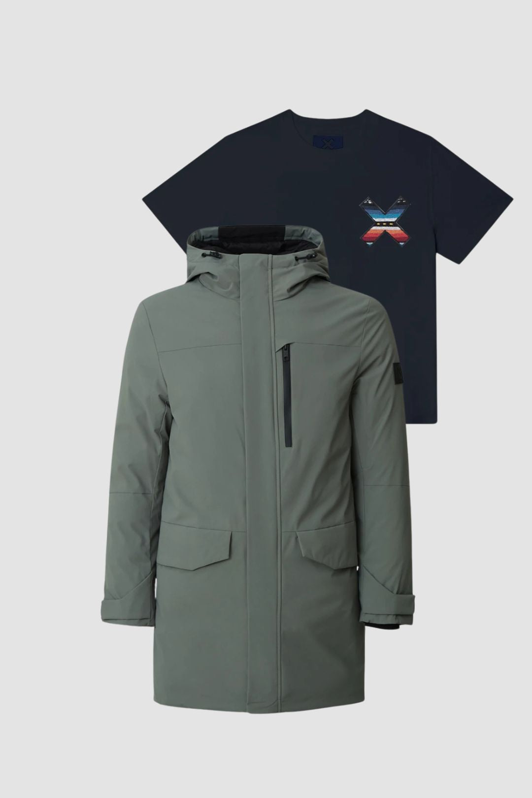 PACK PARKA ABYSS GRIS + CAMISETA CLASSIC ANTRACITA thumbnail