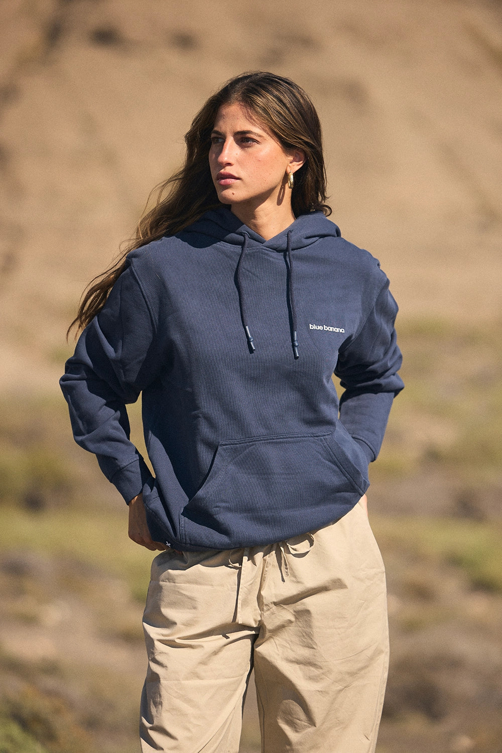 SUDADERA CON CAPUCHA REEF AZUL MARINO