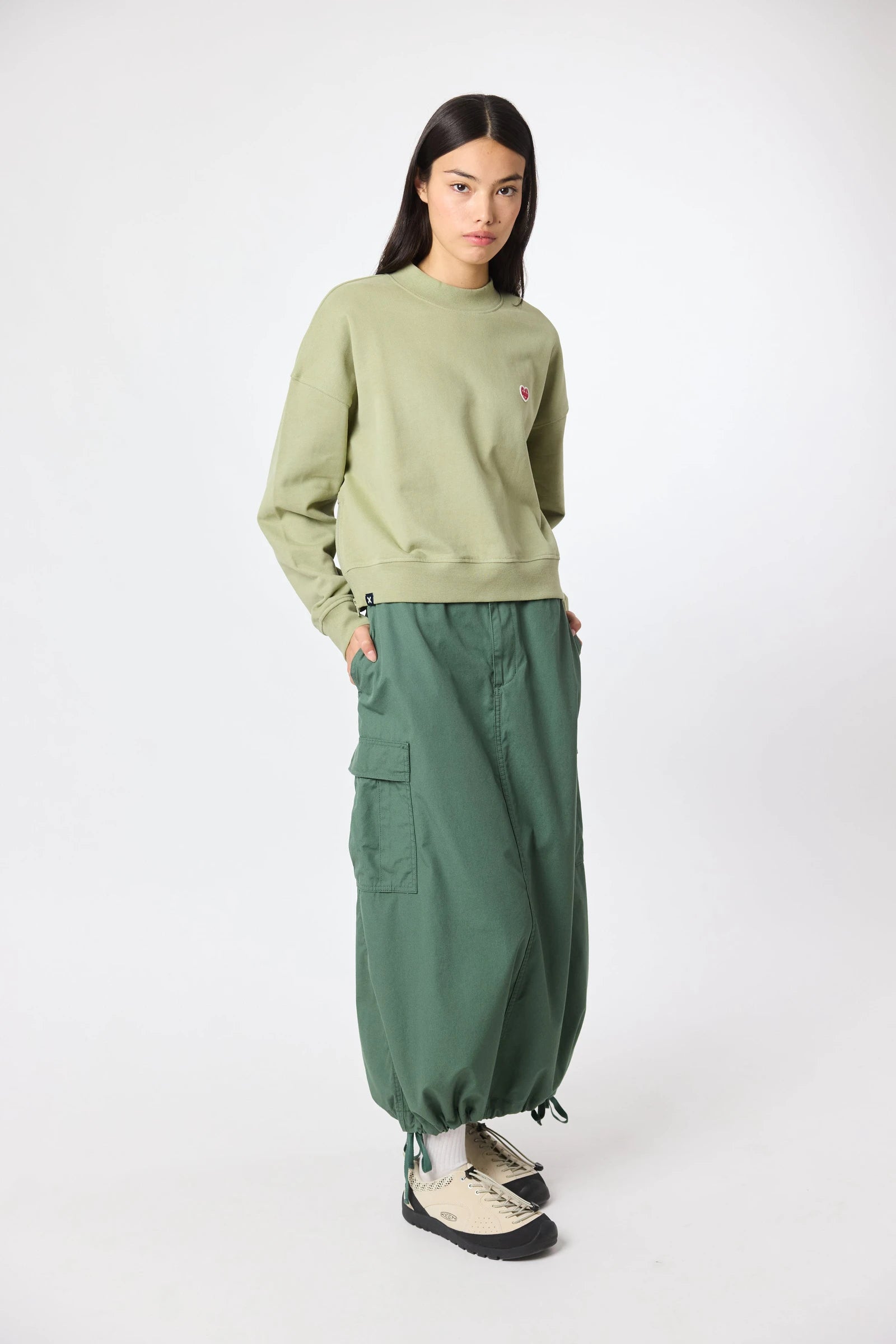 SUDADERA MUJER HEART SAGE thumbnail