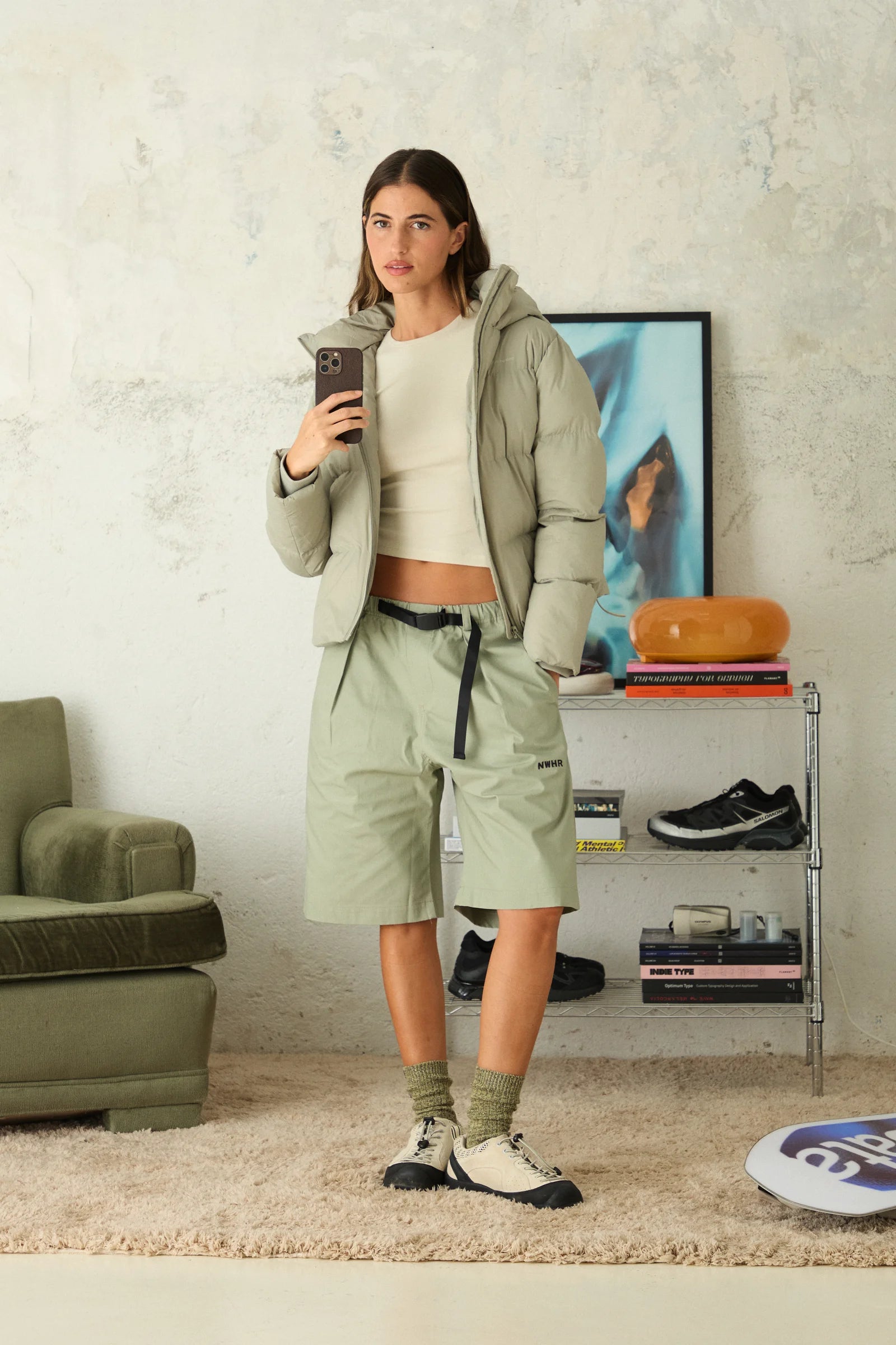 PUFFER MUJER YARI SAGE thumbnail