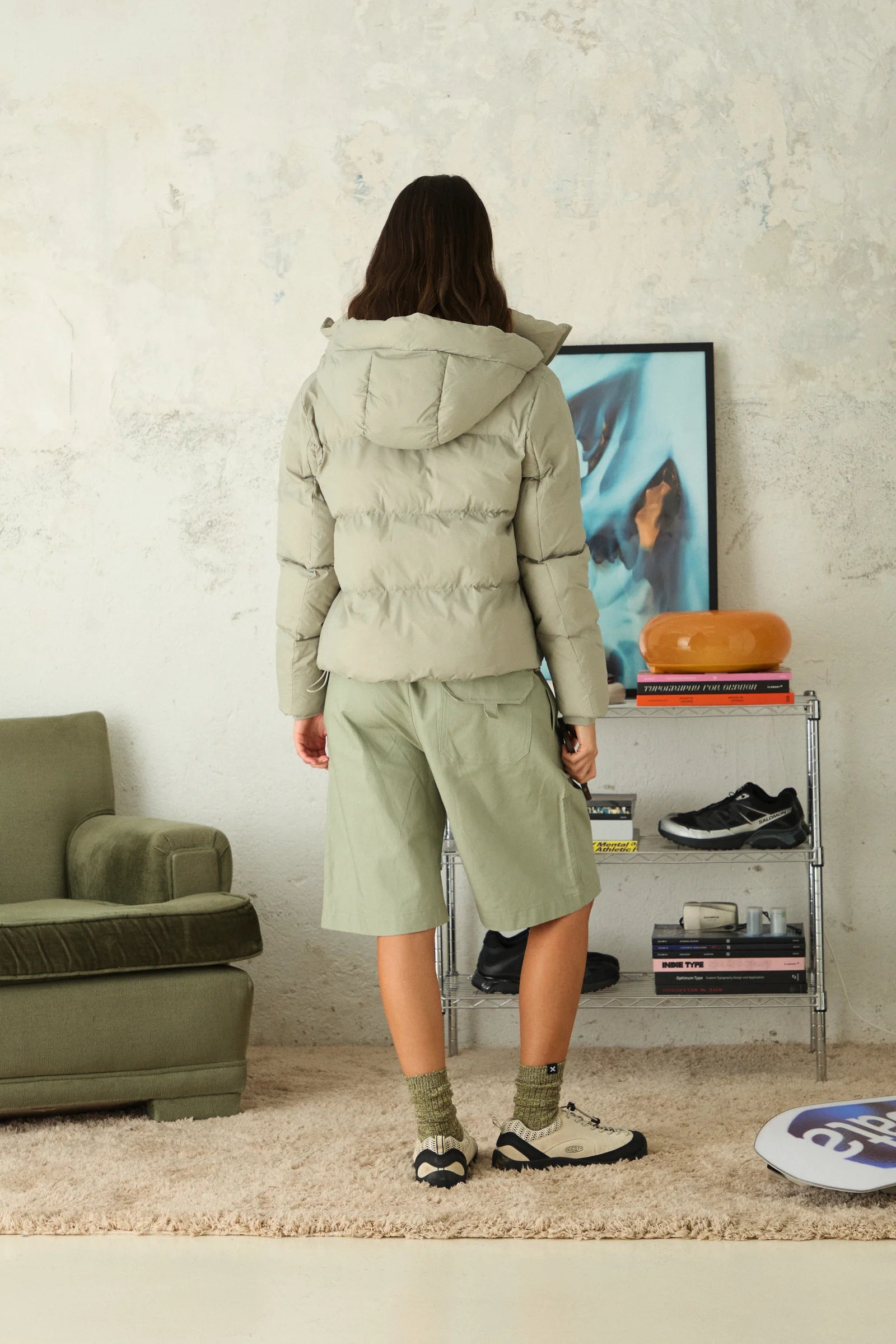 PUFFER MUJER YARI SAGE thumbnail