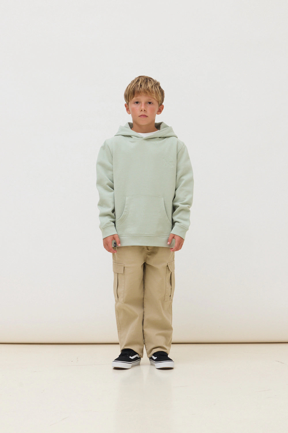 SUDADERA CON CAPUCHA KIDS REEF SAGE
