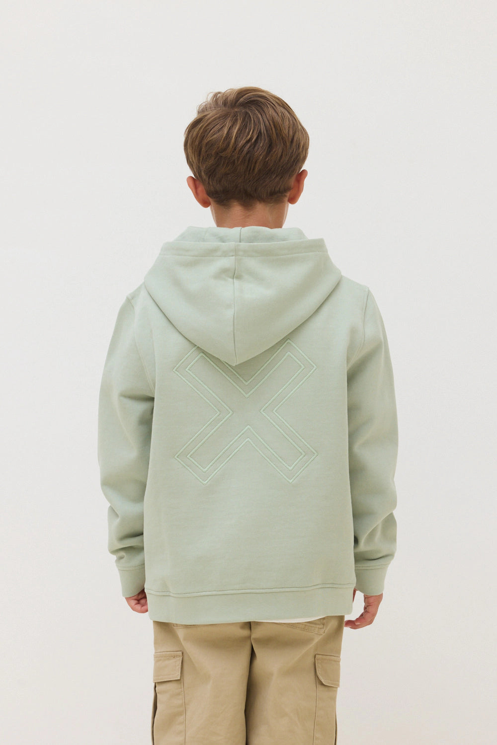 SUDADERA CON CAPUCHA KIDS REEF SAGE