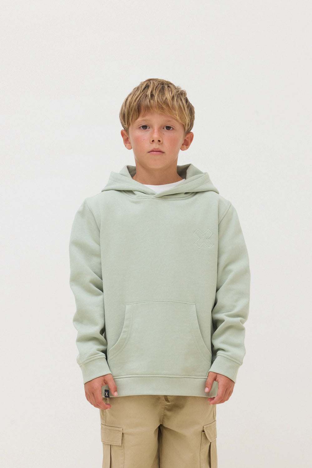 SUDADERA CON CAPUCHA KIDS REEF SAGE