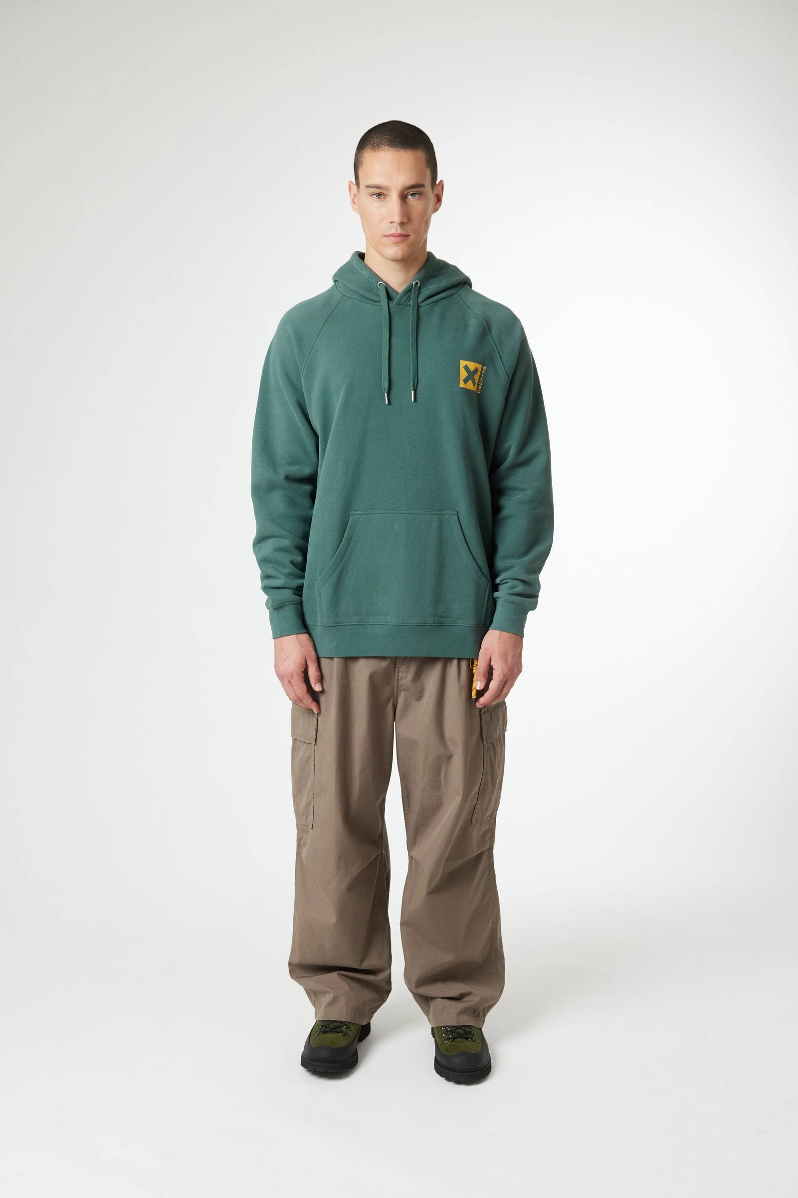 SUDADERA CON CAPUCHA NATURE TREKKING GREEN thumbnail