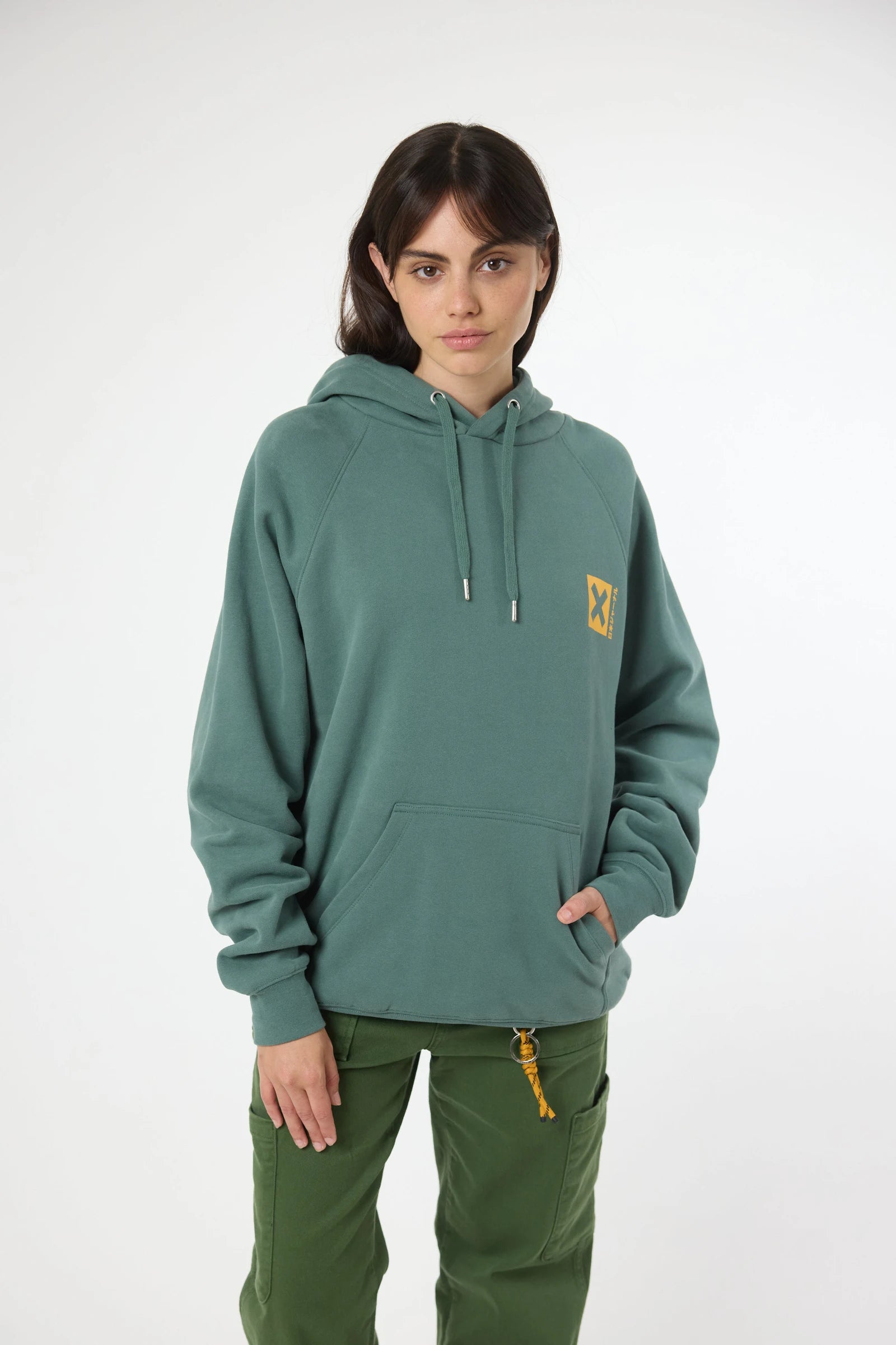 SUDADERA CON CAPUCHA NATURE TREKKING GREEN thumbnail