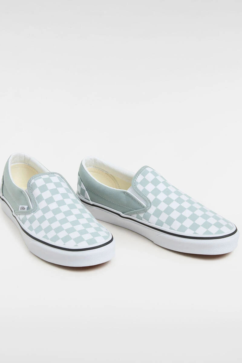 PURE GRAY CLASSIC SLIP-ON VANS SNEAKERS
