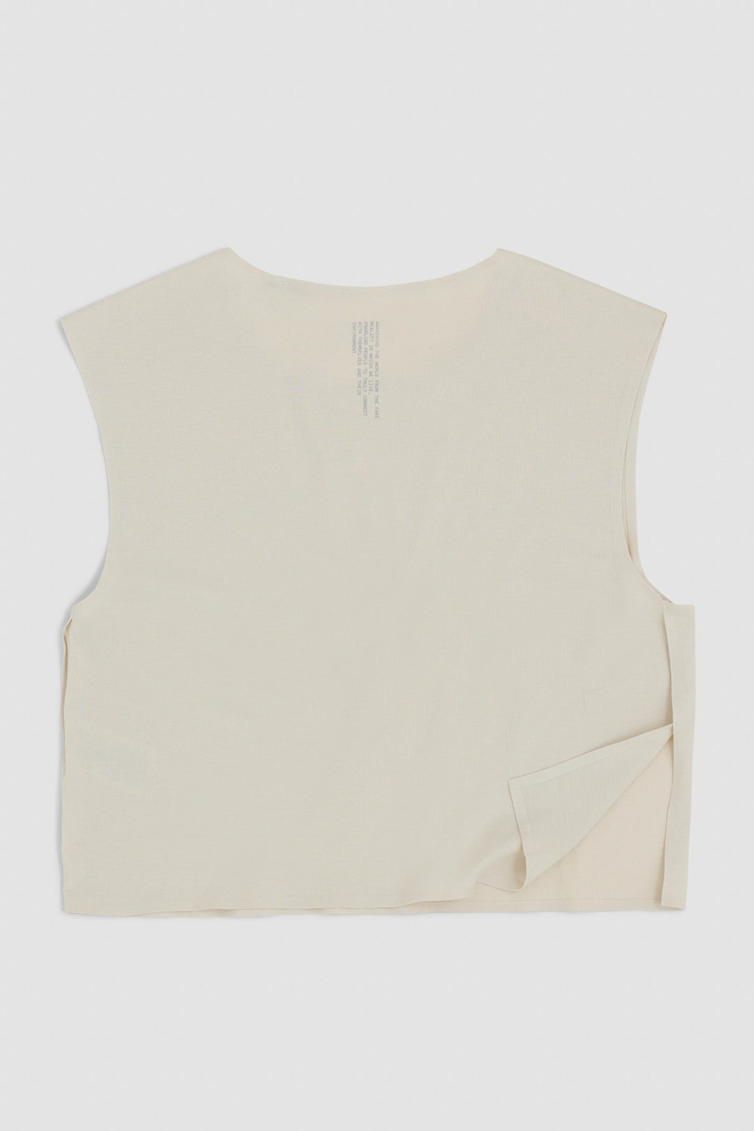 TOP TANK MUJER TRAIN WASHED BEIGE