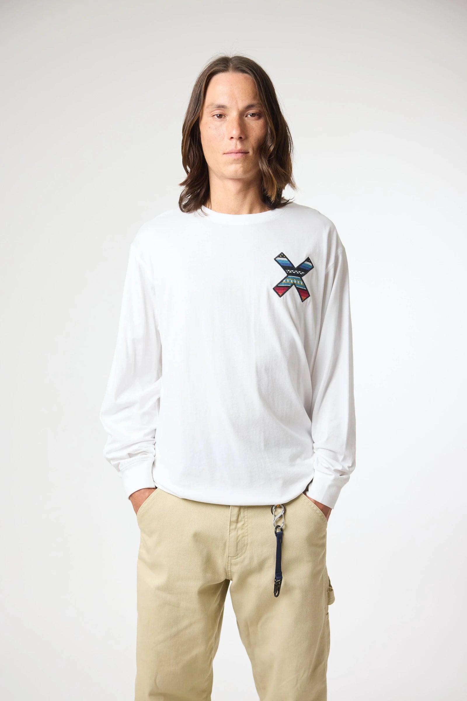 CAMISETA MANGA LARGA CLASSIC BLANCA thumbnail