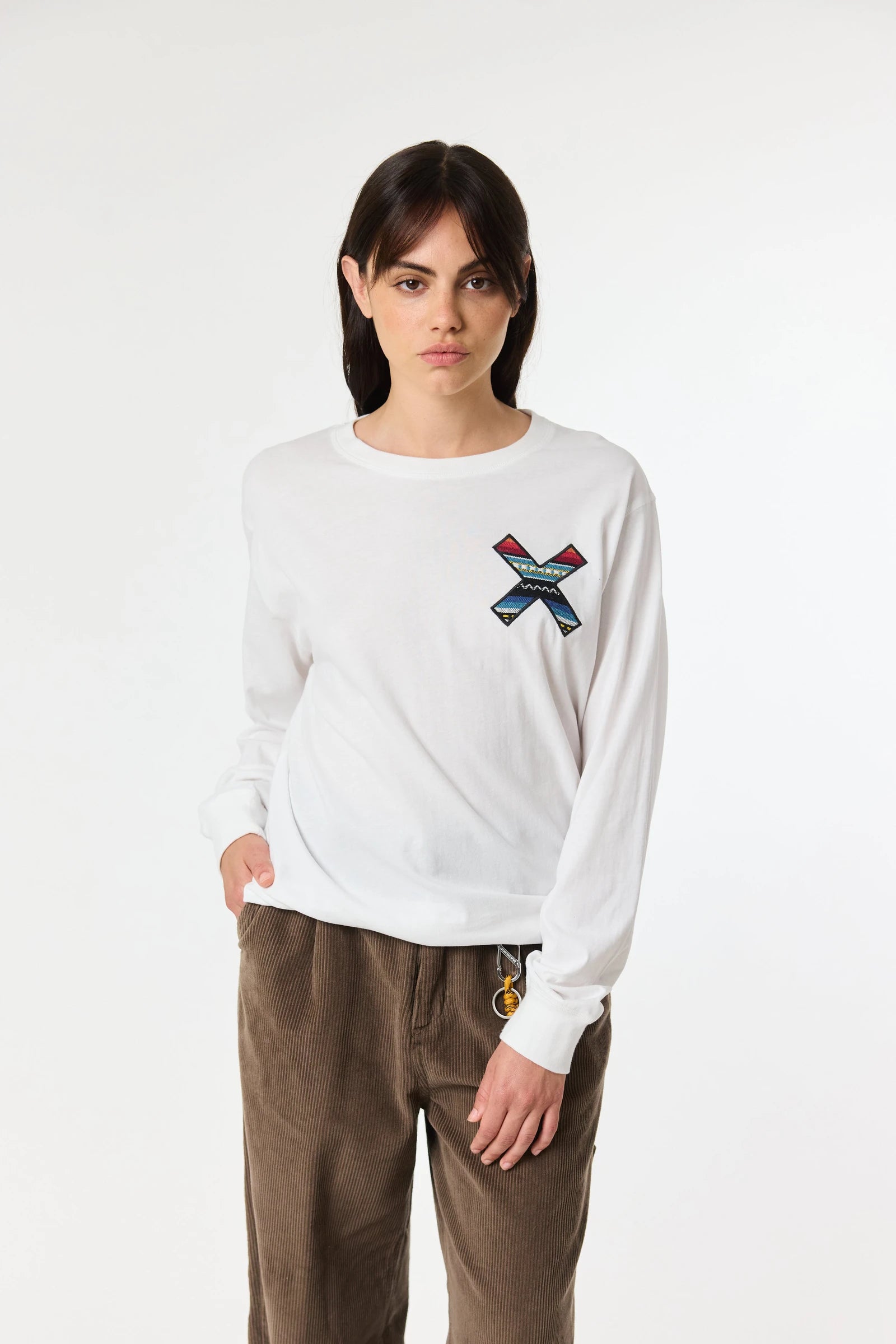 CAMISETA MANGA LARGA CLASSIC BLANCA thumbnail