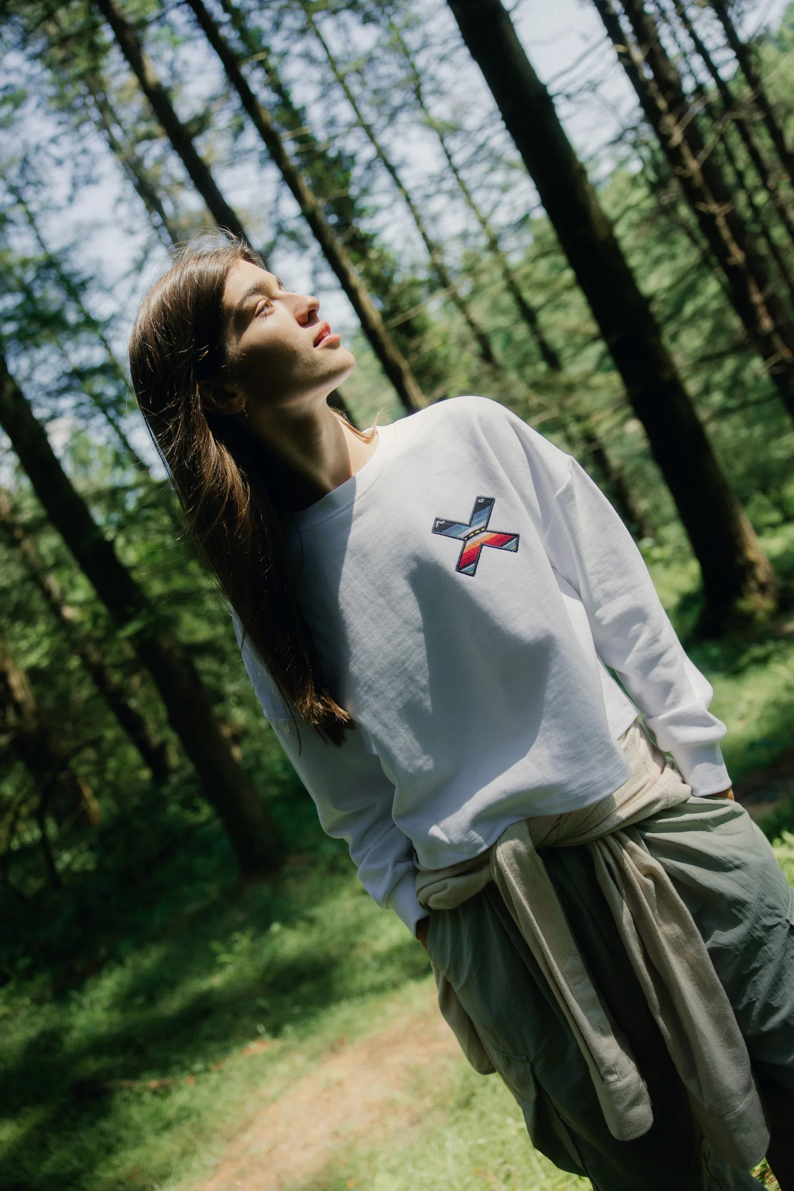 SUDADERA MUJER CLASSIC BLANCA