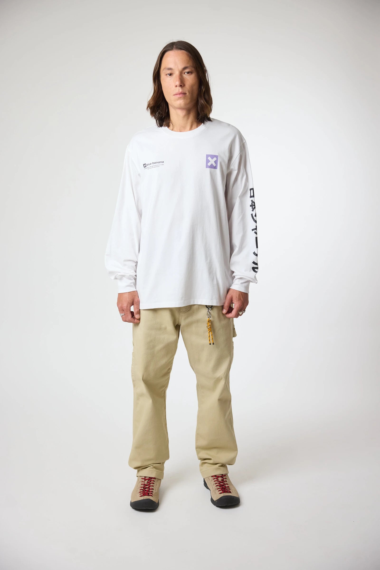 CAMISETA MANGA LARGA JOURNAL BLANCA thumbnail