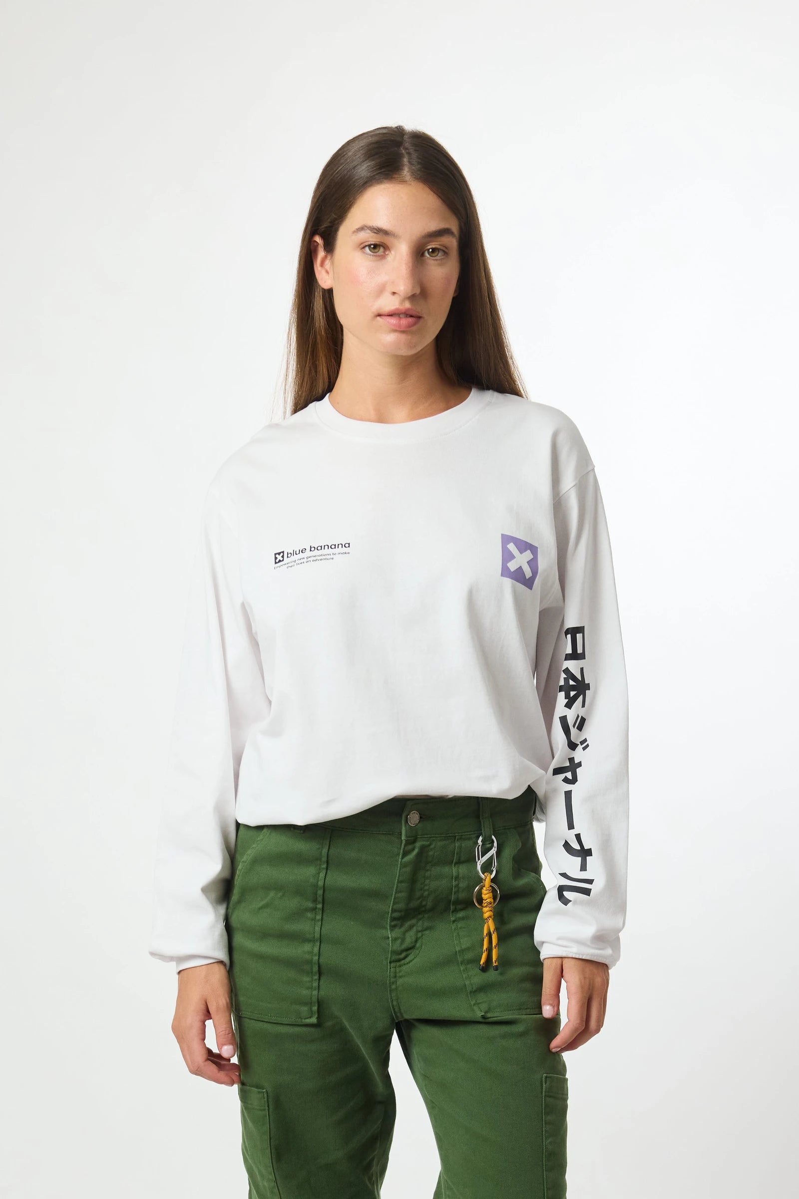 CAMISETA MANGA LARGA JOURNAL BLANCA thumbnail