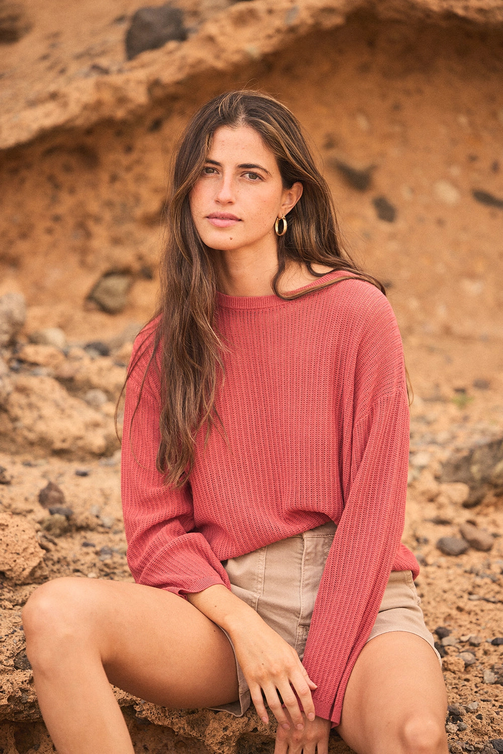 JERSEY KNITTED MUJER ECHO WINE