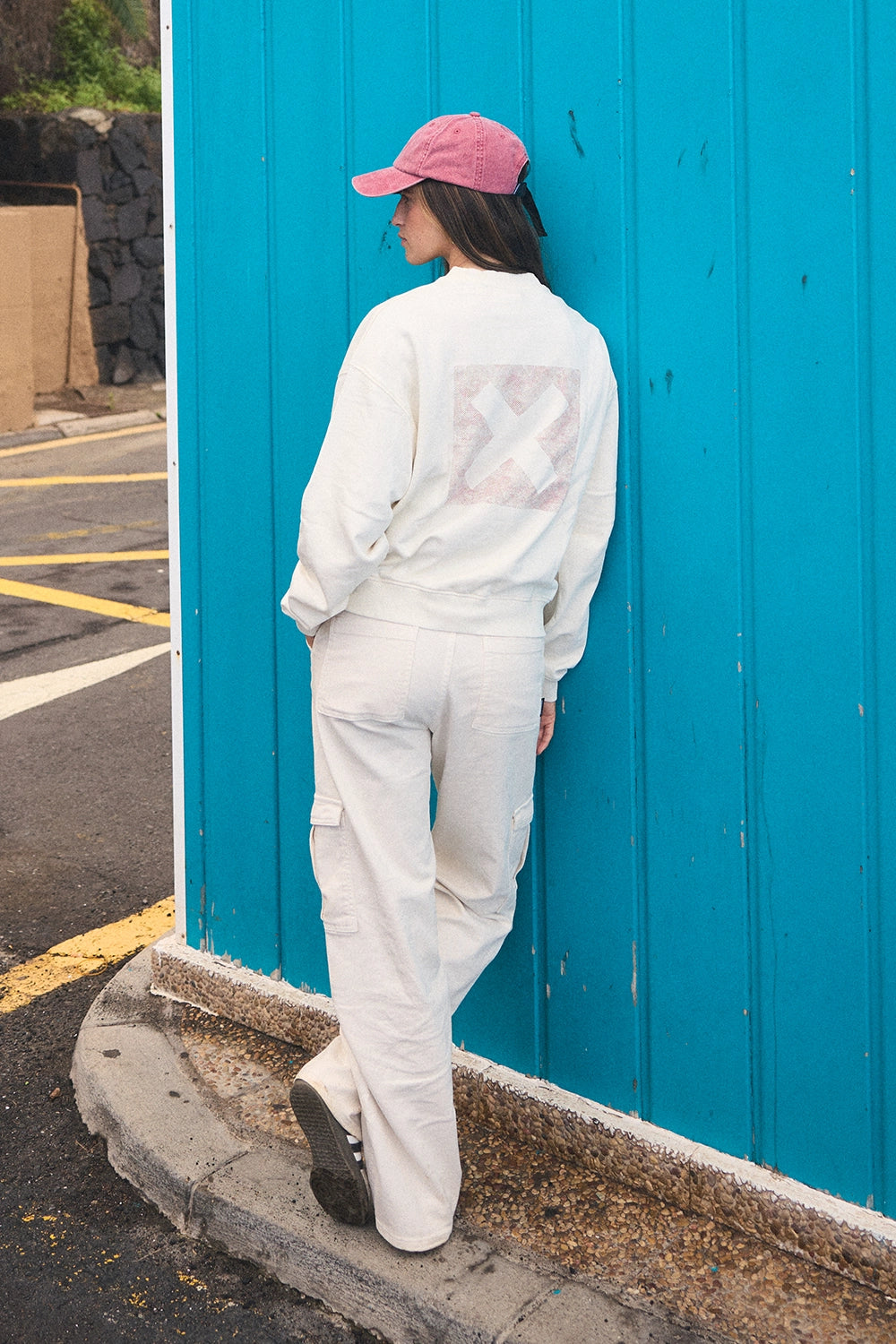 SUDADERA MUJER NATURE BLANCO ROTO