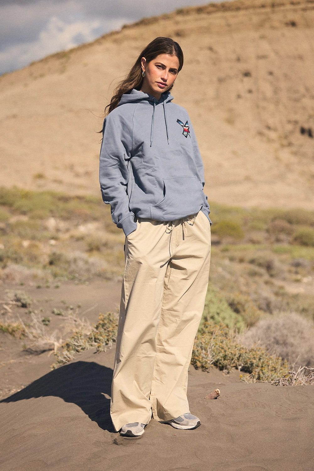 PANTALÓN STRAIGHT MUJER POPLIN CAMEL