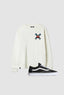PACK SUDADERA CLASSIC BLANCO ROTO + BLACK OLD SKOOL VANS SNEAKERS