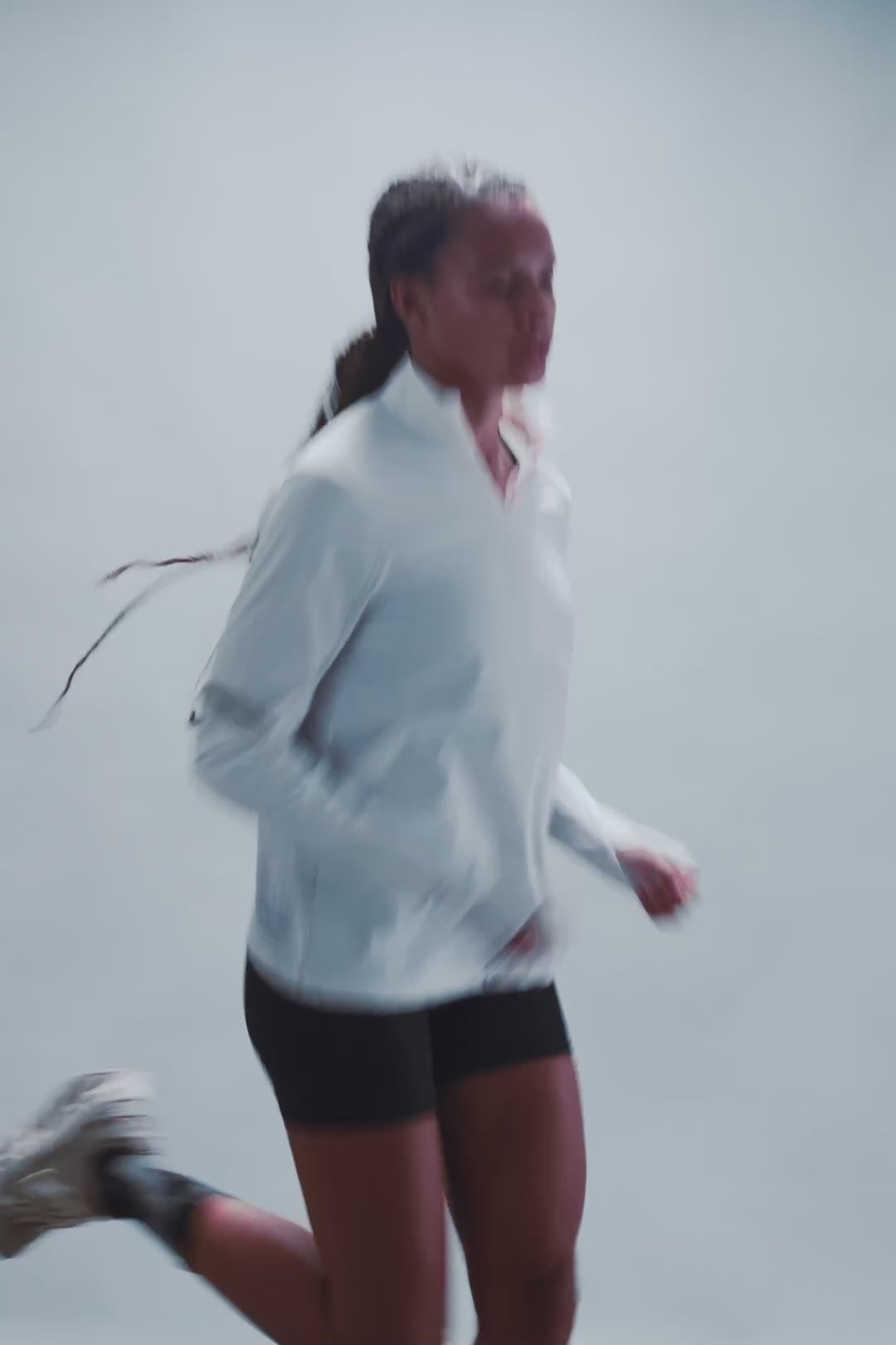 SUDADERA HALF ZIP IN BLANCA thumbnail